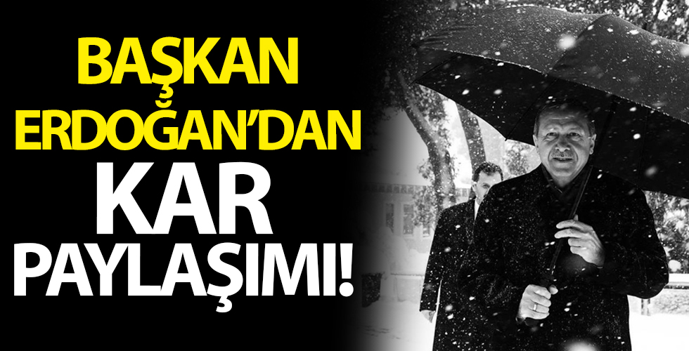Başkan Erdoğan’dan kar paylaşımı