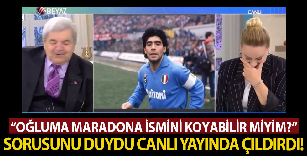 Oğluma 'Maradona ismini koyabilir miyim?' sorusunu duydu Canlı yayında çıldırdı!