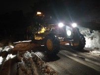 Manisa'da Karla Mücadele Gece Boyunca Devam Etti