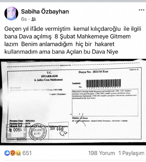 Kılıçdaroğlu engelli kadını mahkemeye verdi!