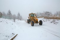 Elazığ'da Kar 88 Köy Yolunu Kapattı