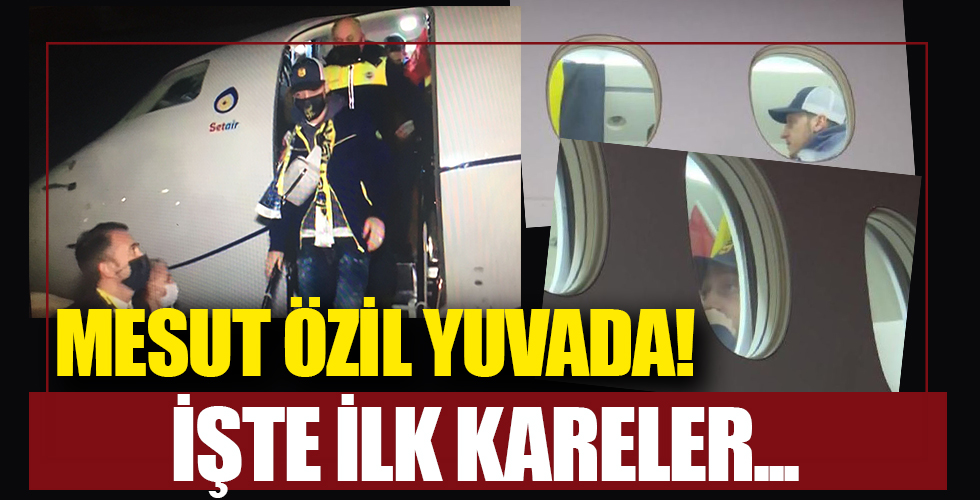 Mesut Özil'in uçağı indi!