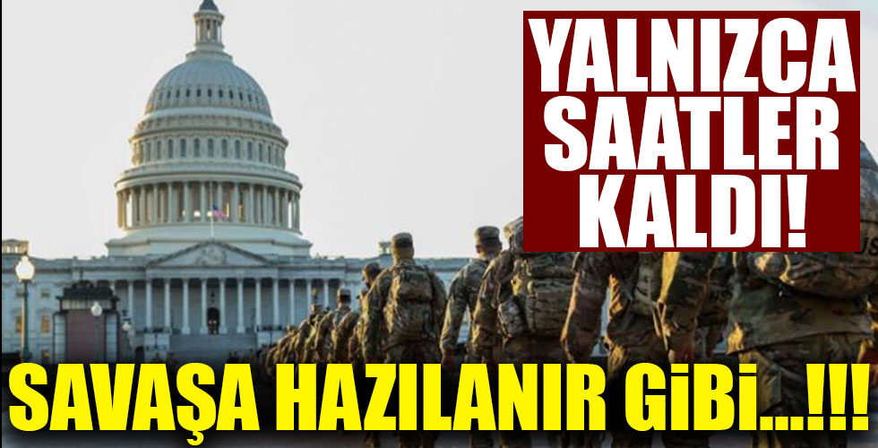 ABD tarihi törene savaşa hazırlanır gibi hazırlanıyor!