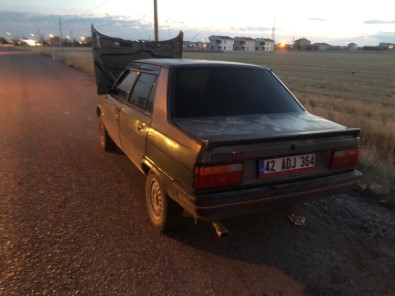 Konya'da Otomobilde Yangın Paniği