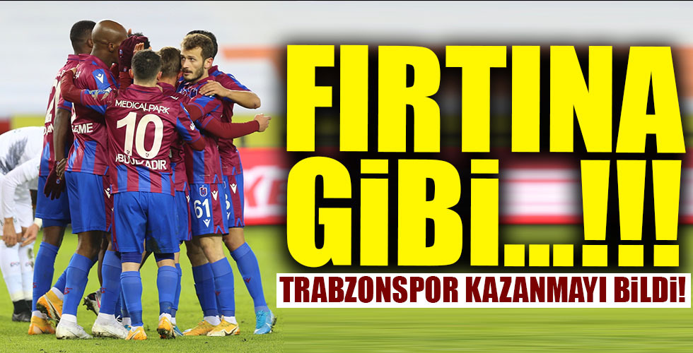 Trabzonspor kazanmayı bildi!