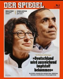 AMERIKA BIRLEŞIK DEVLETLERI - Prof. Dr. Uğur Şahin ve Özlem Türeci Der Spiegel'in kapağında!