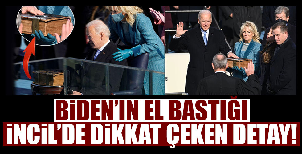 Biden'ın el bastığı İncil'de dikkat çeken detay!