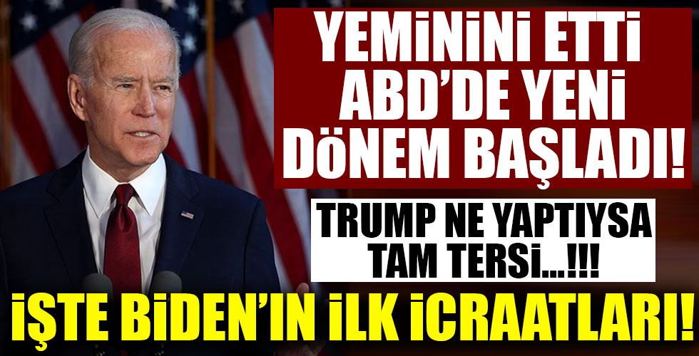 Biden'ın ilk icraatları bunlar olacak!
