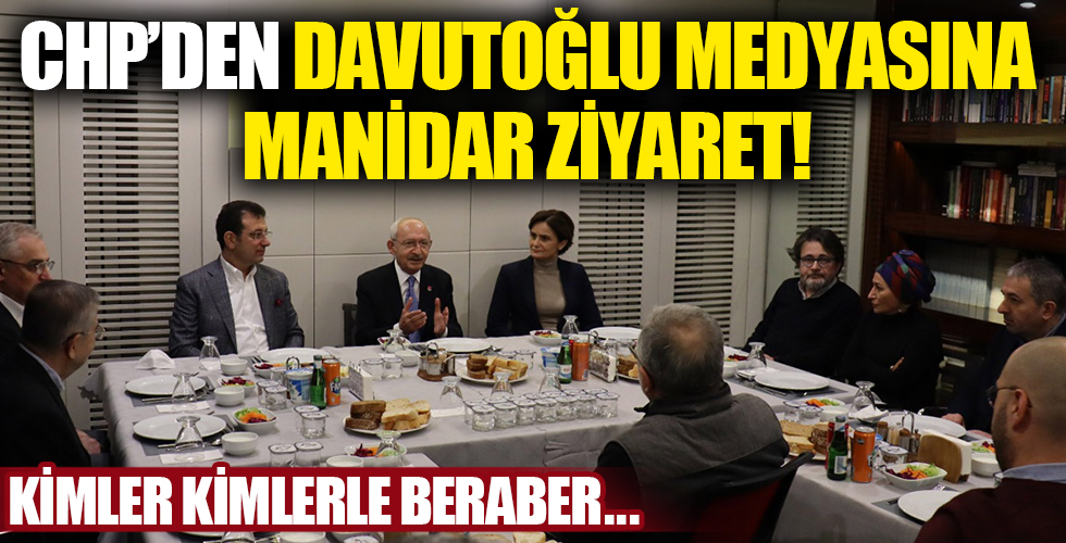 CHP Davutoğlu medyasına çıkarma yaptı!