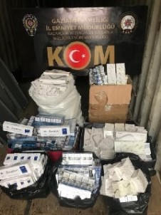 Gaziantep'te 2 Bin 408 Paket Kaçak Sigara Yakalandı