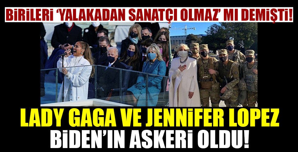 Lady Gaga ve Jennifer Lopez, Joe Biden'ın yemin töreninde konser verdi