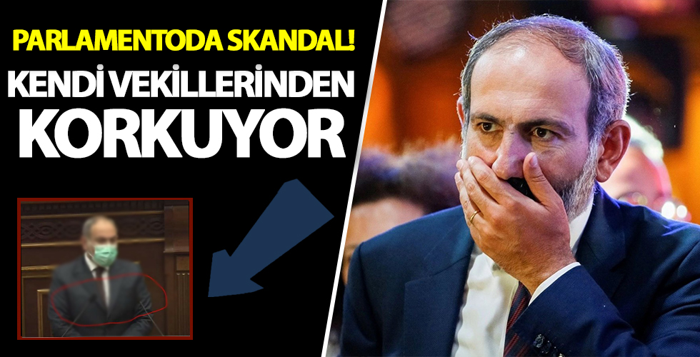 Paşinyan Ermenistan Parlamentosu'nda zırhlı yelekle...