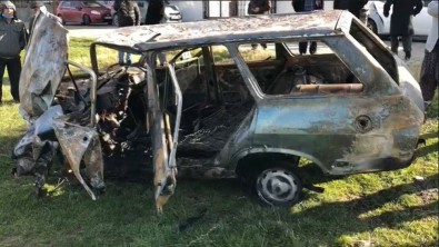 Tekirdağ'da Feci Kaza Açıklaması Sıkıştığı Otomobilde Yanarak Can Verdi