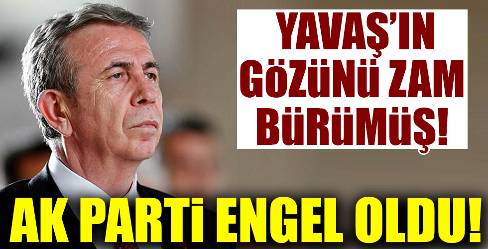 Yavaş suya yine zam yapacaktı! AK Parti engelledi!