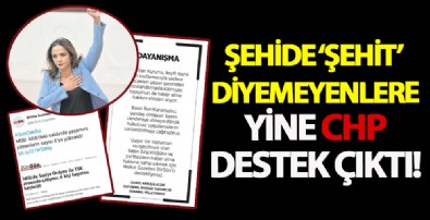 Şehide ‘şehit’ diyemeyenler ile CHP dayanışması!