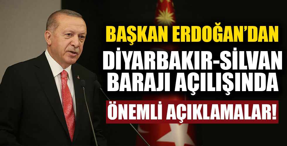 Başkan Erdoğan'dan dev projelerin açılış töreninde önemli açıklamalar