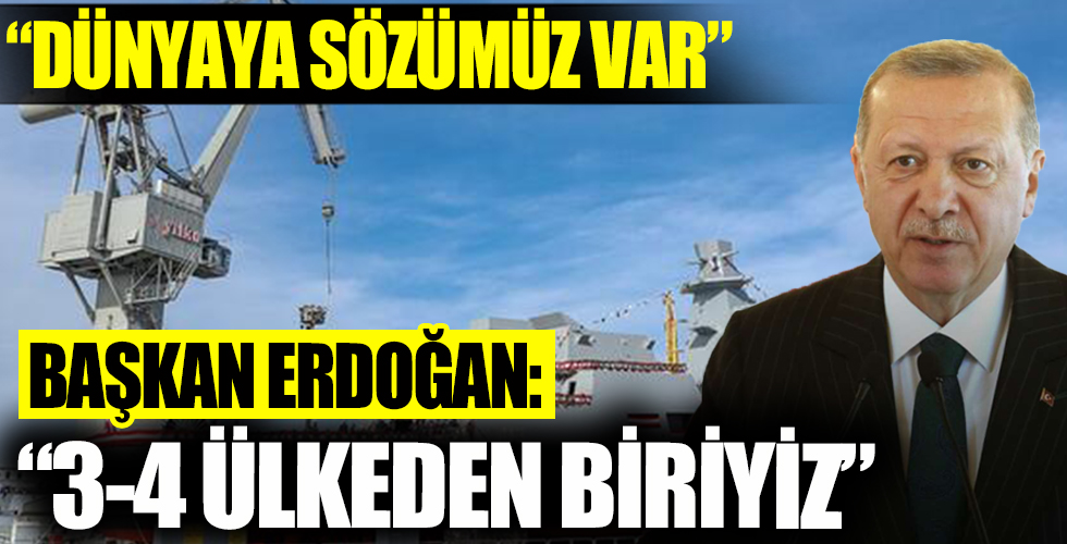 İstanbul Fırkateyni denize indirildi! Başkan Erdoğan: İHA,SİHA üretiminde dünyanın ilk 3-4 ülkesi arasındayız
