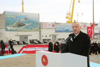 Cumhurbaşkanı Erdoğan Açıklaması 'Kendi Savaş Gemisini Yapan 10 Ülke İçindeyiz'
