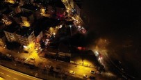 Maltepe'de Hurdalık Alanda Çıkan Yangın Havadan Görüntülendi Haberi