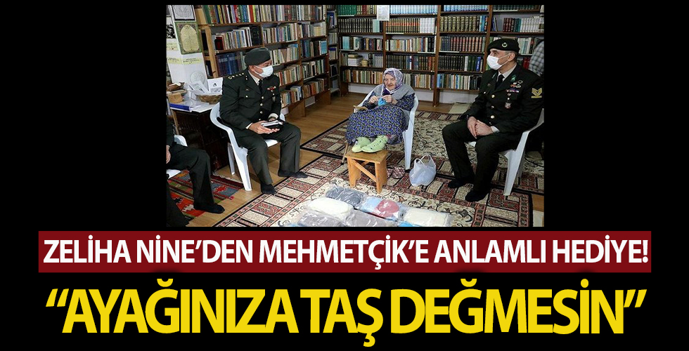 Zeliha Nine'den Mehmetçik'in yüreğini ısıtan hediye!