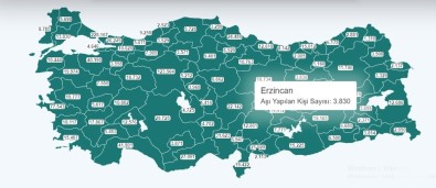 Erzincan'da 3 Bin 830 Kişi Aşılandı