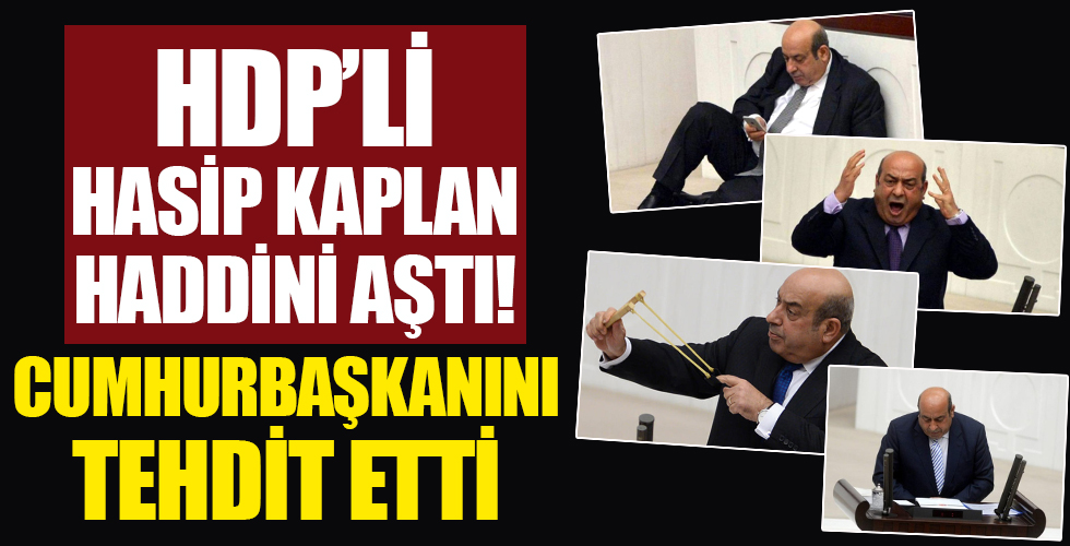 HDP'li Hasip Kaplan Cumhurbaşkanı Erdoğan'ı tehdit etti!