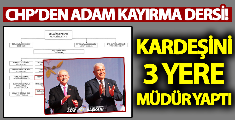 CHP'li başkan belediyeyi aile şirketine çevirdi!