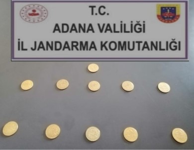 Adana'da 11 Altın Sikke Ele Geçirildi