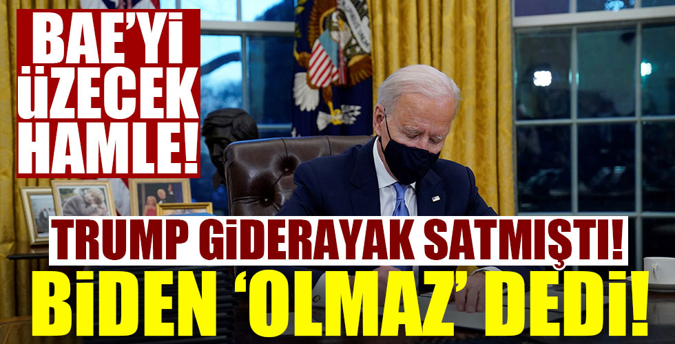Biden'dan BAE'yi üzecek hamle!
