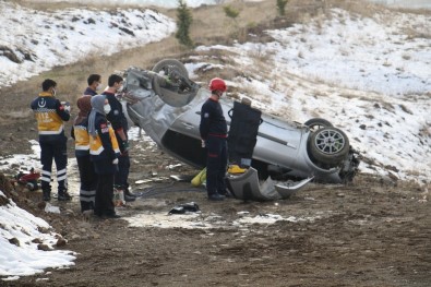 Elazığ'da Otomobil Takla Attı Açıklaması 1 Ölü, 1 Yaralı