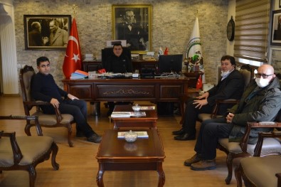 İHA Erzurum Bölge Müdürü Türkez, Belediye Başkanı Demir'i Ziyaret Etti