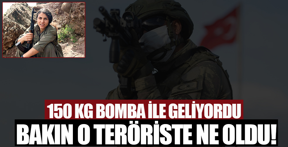 Bomba getiren kadın terörist havada vuruldu