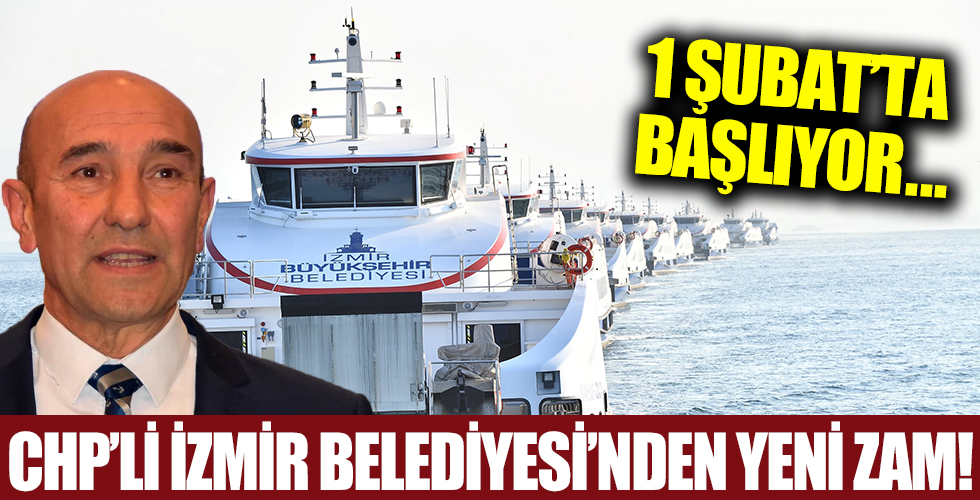 İzmir Büyükşehir Belediyesi'nden tarife  zammı!