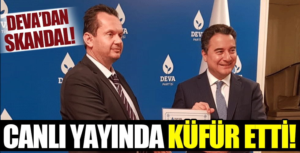 Büyük kepazelik! DEVA Partisi Zonguldak İl Başkanı Fatih Keleş canlı yayında küfür etti
