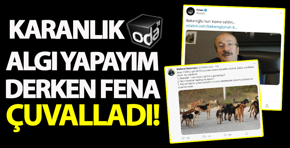 Yalan haber merkezi Odatv, CHP İstanbul Milletvekili Mehmet Bekaroğlu'nun köpek saldırısına uğrayan kızını dövmüşler gibi yayınladı