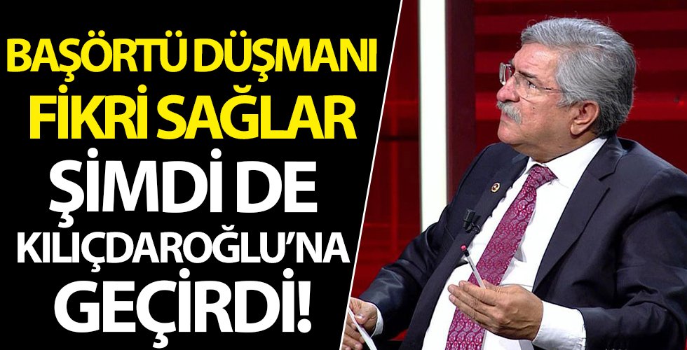 Başörtü düşmanı Fikri Sağlar, şimdi de Kılıçdaroğlu'na giydirdi