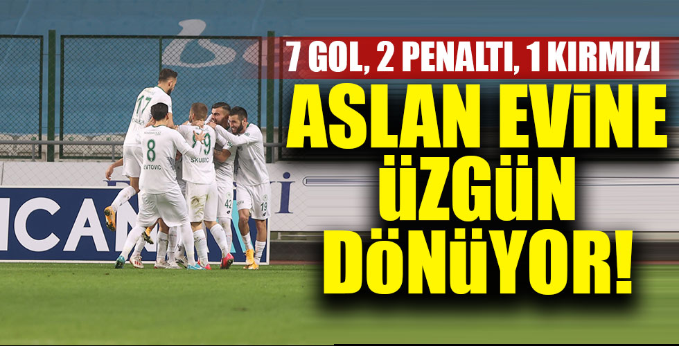 7 gollü maçta kazanan Konyaspor!