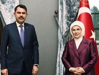 Bakan Kurum'dan Emine Erdoğan'a ziyaret!