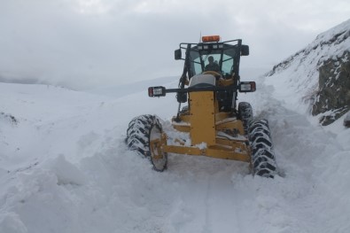 Bayburt'ta Kardan Kapanan Yolar Açıldı, Mahsur Kalan Turistler Kurtarıldı