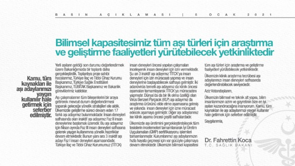 Bilim Kurulu'ndan aşı toplantısı!