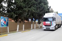 Kardeş Ülke Azerbaycan'a Gönderilen Yardım Tırı Ulaştı