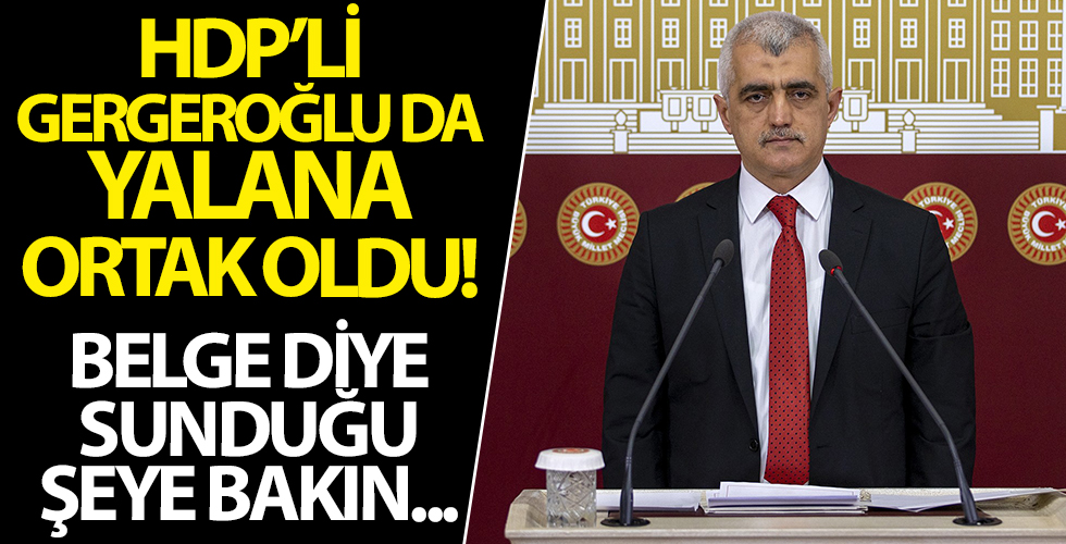 HDP'li Gergerlioğlu da alçak 'çıplak arama' yalanına ortak oldu: Belge diye sunduğu şeye bakın!