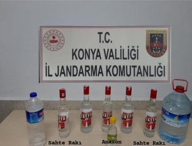 Konya'da Sahte Alkol Ele Geçirildi