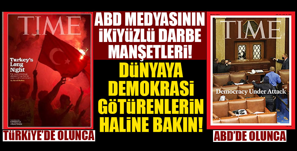 ABD medyasından ikiyüzlü manşetler!