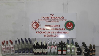 Bartın'da 64 Şişe Kaçak Alkollü İçki Ele Geçirildi