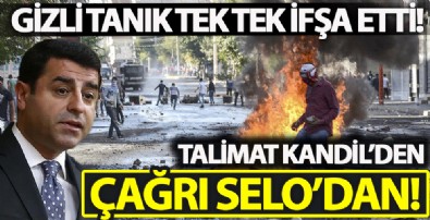 Kobani iddianamesinde gizli tanık Selahattin Demirtaş'ın terör çağrısını ifşa etti!