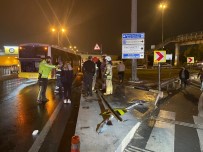 Avcilar'da Halk Otobüsü Kaza Yapti, Otobüse Bariyer Saplandi Açiklamasi1'i Agir 4 Yarali