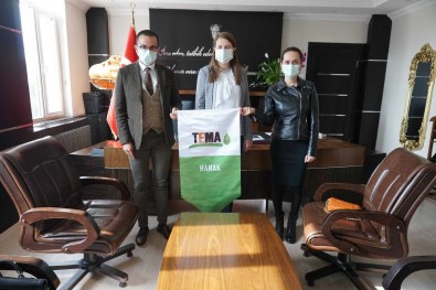 TEMA'dan Kaymakam Fatma Turhan Keser'e 'Hayirli Olsun' Ziyareti
