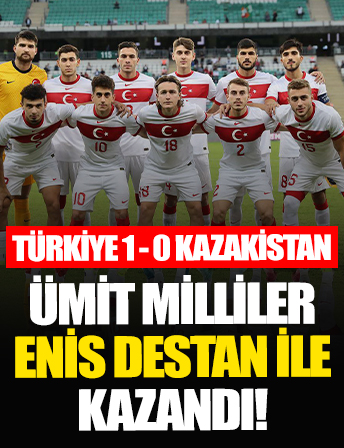 Ümit Milliler Enis Destan ile güldü | Türkiye 1 - 0 Kazakistan maç sonucu