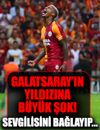 Galatasaray'ın yıldızına büyük şok! Sevgilisini bağlayıp...